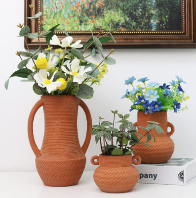 広口セラミック花瓶 装飾 田舎風の家