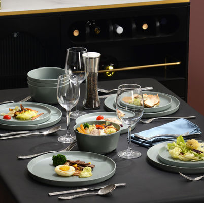 壊れないメラミンの食器セット 食器洗浄機 安全なBPAフリーセージ