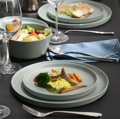 壊れないメラミンの食器セット 食器洗浄機 安全なBPAフリーセージ