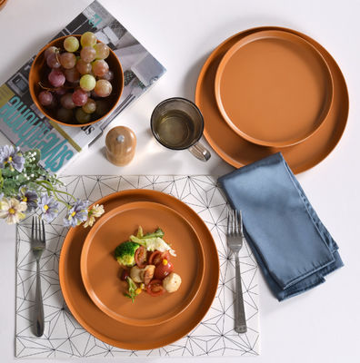 12個 メラミンのプレート ボウル 耐用 食器洗浄機 安全 BPA 無料