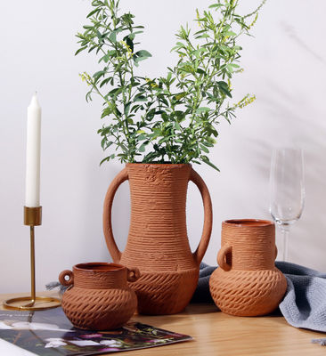 汚れに耐える北欧陶器瓶 農家の装飾