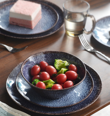 Gufaith 12 PC メラミンの食器セット