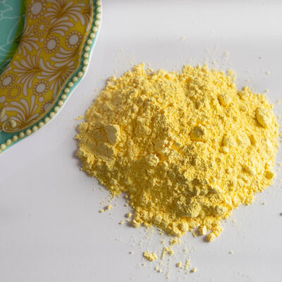 SHUANGYAN 黄色の尿素ホルマルデヒド化合物粉末 100% メラミンがプレートに塗り 20KGS/クラフト紙袋