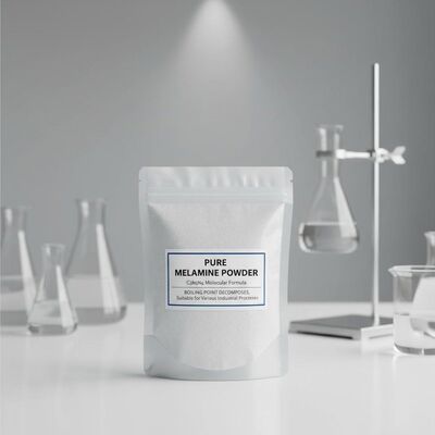 沸点分解 純粋なメラミンの粉末 C3H6N6 分子式 化学化合物 様々な産業プロセスに適しています